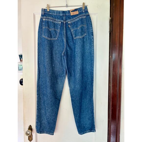 Vintage 90’s Levi’s Dark Denim Trouser Jeans, Made in USA — Size 28 - Picture 2 of 7